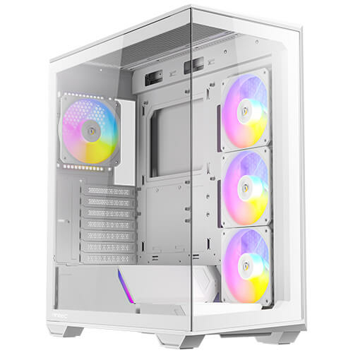 Gabinete Antec C3 Argb, Midi Tower, ATX, Micro ATX, Itx, 4x Ventiladores Argb, Blanco