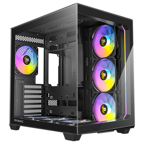 Gabinete Antec C5 Midi Tower, ATX, Itx, Micro ATX, 7x Ventiladores, Negro