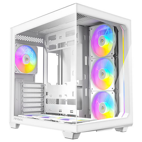 Gabinete Antec C5 Argb, Midi Tower, ATX, Micro-ATX, Itx, 7xventiladores, Blanco