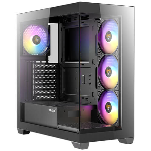 Gabinete Antec CX300 Argb, Mid Tower, ATX, Micro-ATX, Itx, 4x Ventiladores, Negro