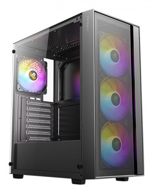 Gabinete Antec AX65 Argb Midi Tower, ATX, Micro-ATX, Itx, 4x Ventiladores, Negro