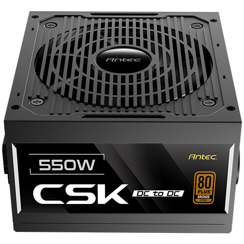 Fuente de Poder Antec Csk 550W, 80 Plus Bronze, Negro