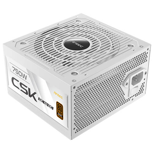Fuente de Poder Antec CSK750 DC, 750W , 80 Plus Bronze, PCIe 5.1, Blanco