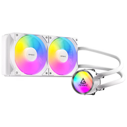 Enfriamiento Liquido Antec Omni 240 Argb White, Intel/ AMD, 2500rpm, Blanco