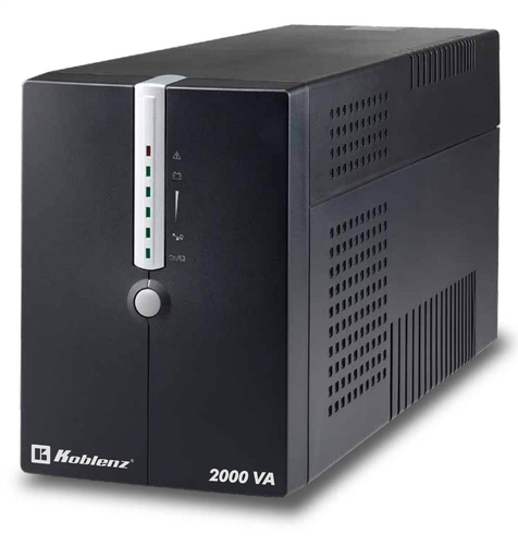 No Break Koblenz 20012-USB/r 2 kVA / 1200 W, Entrada 147 V, 8 Salidas AC, Negro