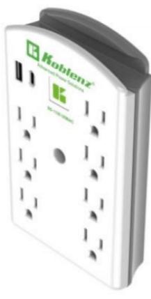 Supresor de Picos Koblenz SS-1100 USB 7 Contactos (00-5360-00-3)