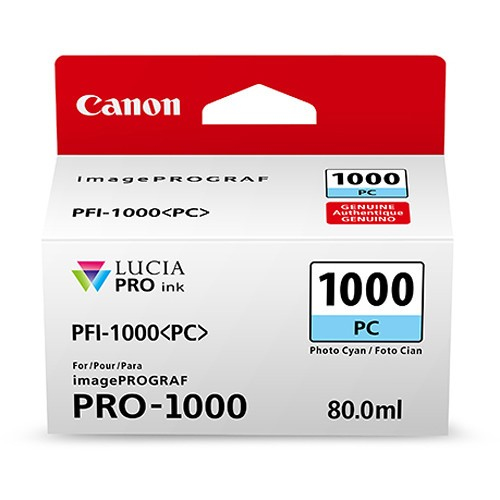 Cartucho de Tinta Canon PFI-1000 Original, Fotos Cian, 80 ml