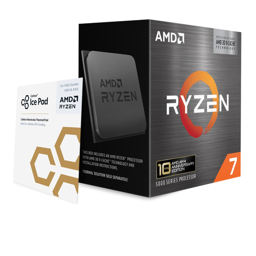 Procesador AMD Ryzen Ryzen 7 5800X3D Socket AM4, 3.4 GHz, Max. 4.5 GHz, sin Graficos, sin Disipador