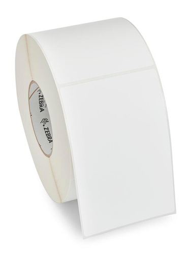 Rollo de Tiquetas para Impresora Zebra 10018340, 4 pulg X 6 pulg, 1000 Etiquetas, Color Blanco