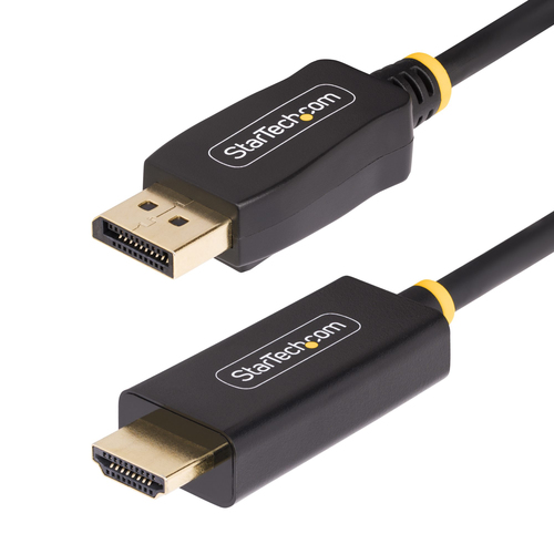 Adaptador Vídeo Startech.com Displayport a HDMI Tipo A (estándar), 3 m, Negro