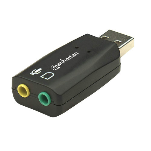 Adaptador de Audio 3-d Manhattan Externa 5.1ch, USB 2.0