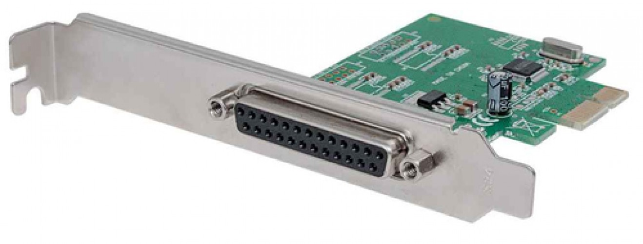 Tarjeta Manhattan PCI Express con 1 Puerto DB25, (152099)