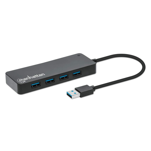 Hub Manhattan Hub USB Con 7 Puertos USB-A 3.2 Interfaz USB 3.2gen 1 (3.1GEN1) Type-a, 7 USB A3.1, 7 Puertos, Velocidad 5000 Mbit/s, Color Negro