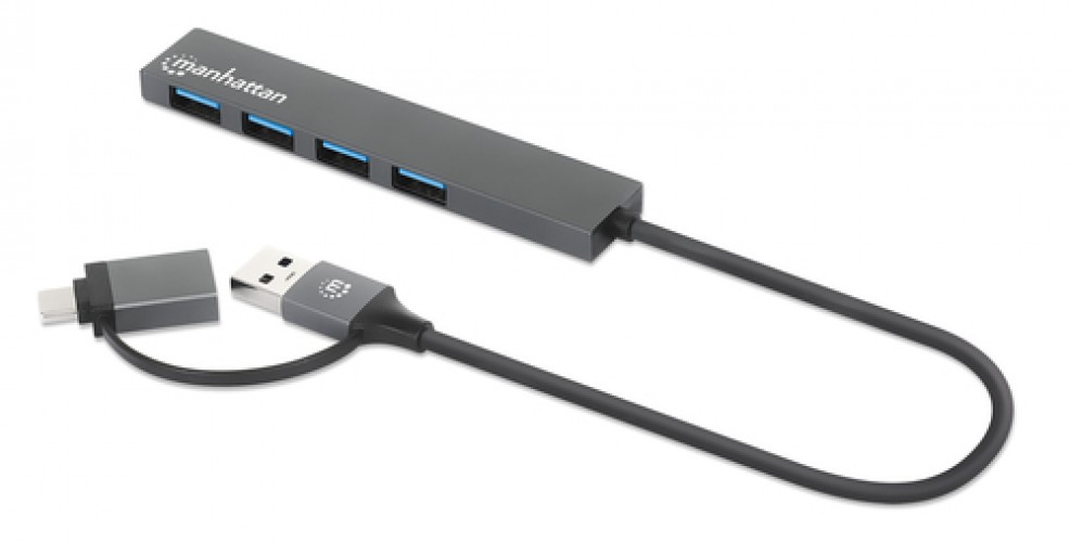 Docking Station Manhattan 181006 USB 3.2 Gen 1 (3.1 Gen 1) Type-a, USB A 4
