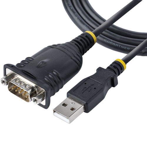 Conector Startech.com Conector DB-9 USB Tipo A, Macho a Macho, Color Negro