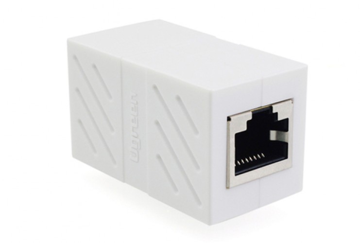 Cople RJ45 Ugreen Hembra a Hembra, Compatible con CAT7/CAT6A/CAT6/CAT5E, Rohs, Blanco