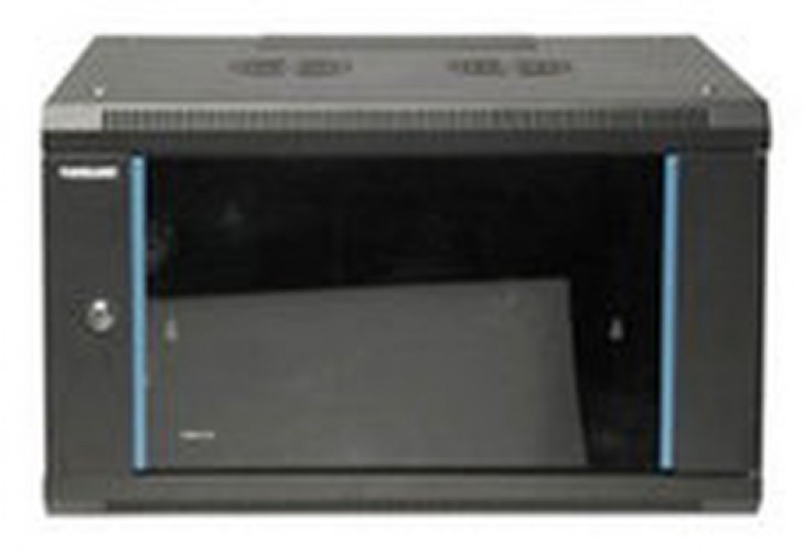 Rack Intellinet Tipo Bastidor de Pared, Capacidad del Rack 12U, Acero, Peso Max. 60 kg, Tamaño 48.3 cm (19"), Color Negro, Gris