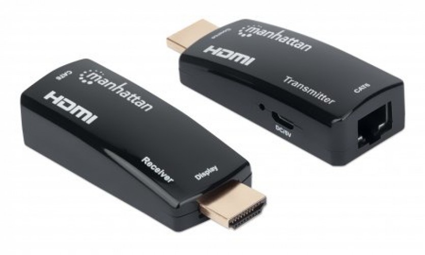 Kit Extensor de Video Manhattan HDMI por Cable Ethernet CAT5/6, Hasta 60m, 1080p, 60Hz