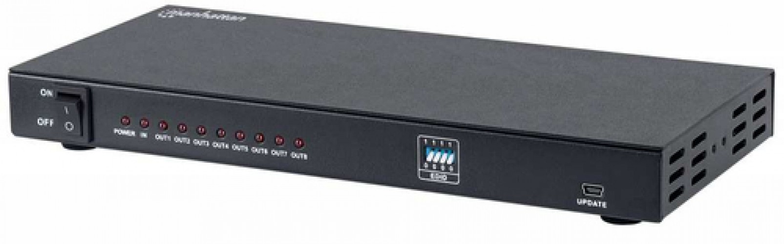 Divisor de Video Manhattan Splitter HDMI 4K de 8 Puertos HDMI, 9puertos, 4096 x 2160 Pixeles