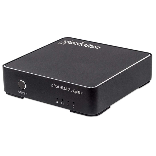 Divisor de Video Manhattan Splitter HDMI 4K de 2 Puertos HDMI, 2puertos, 4096 x 2160 Pixeles