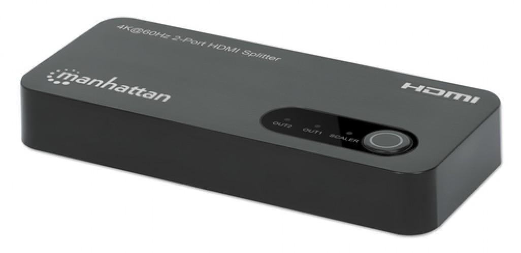 Divisor de Video Manhattan 207614 HDMI, 2puertos, 3840 x 2160 Pixeles