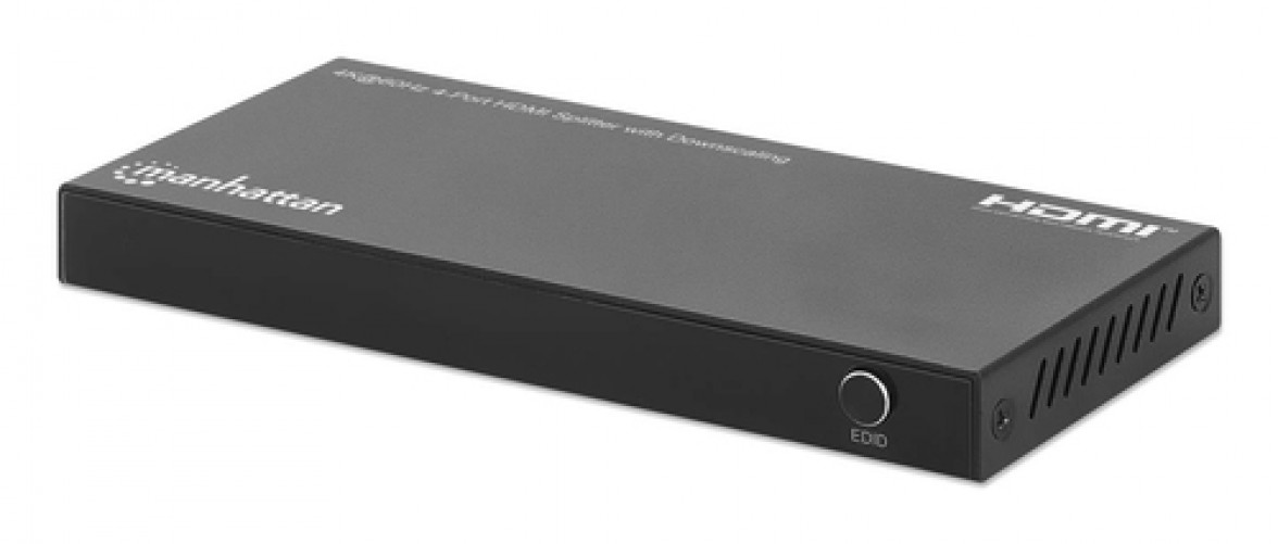 Divisor de Video Manhattan Splitter HDMI, 4x HDMI, 3840 x 2160 Pixeles, 4K Ultra HD, Negro