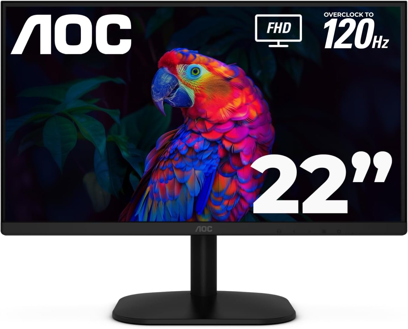 Monitor AOC 22B35HM23 LED 22", 1920x1080 Full HD, 120Hz, HDMI, Negro