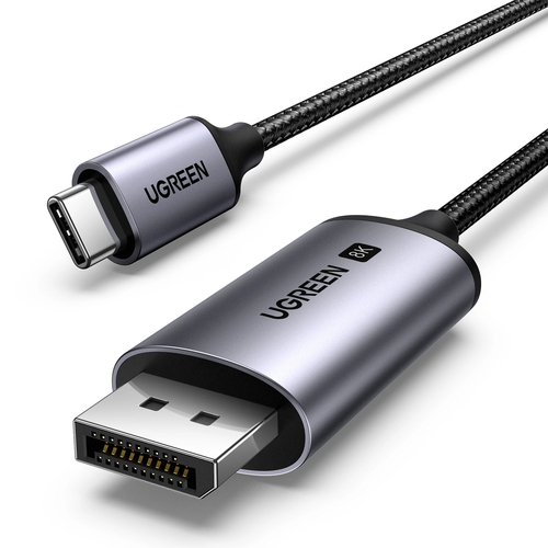 Adaptador Vídeo Ugreen 25839 USB Tipo C a Displayport, 3 m, Negro, Gris