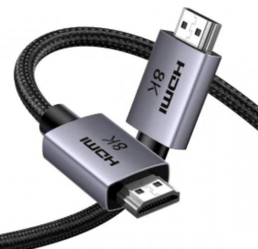 Cable Ugreen HDMI 2.1 Macho a Macho, 8K, 60Hz, 48 Gbit/s, 3 Metros, Negro/gris