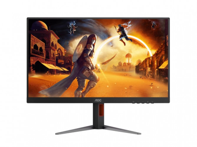 Monitor Gamer AOC 27G4H LED Fast IPS 27" Full HD, G-sync/freesync, 200Hz, HDMI/DP, Negro/rojo