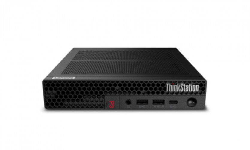 PC Lenovo Thinkstation Thinkstation P3 Tiny Gen 2 Intel Core Ultra 7 265, 16 GB, 512 GB SSD, Windows 11 Pro, TV. Nvidia Rtx A400, WiFi, Negro