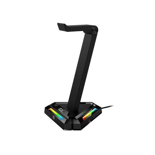 Soporte Diadema Genius GX-UH100, RGB, 2x USB-C, 2x USB-A, Negro