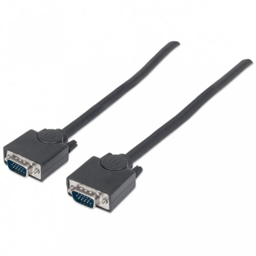 Cable VGA Manhattan (312721), Svga 4.5m, Macho/macho, Color Negro