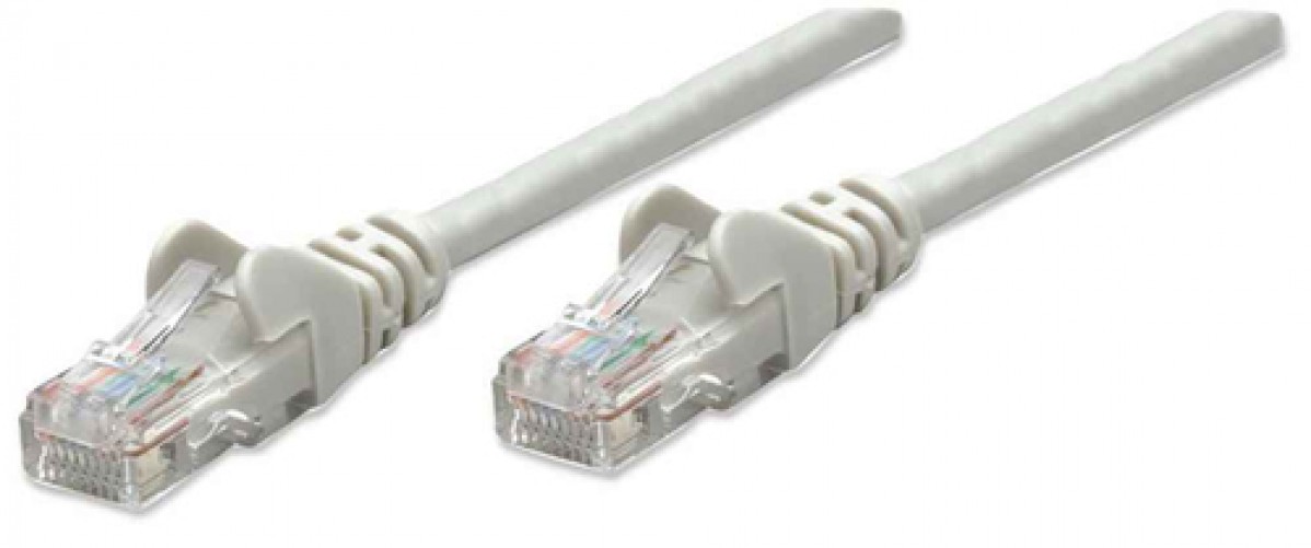 Patchcord Intellinet Cable de Red, Cat5e, UTP Cat5e, 7.5 m, U/UTP (UTP), Gris