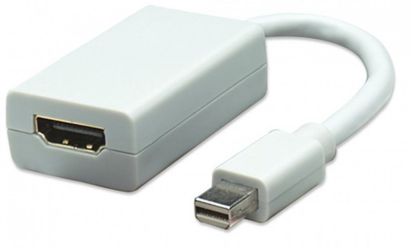 Adaptador Manhattan Mini Displayport Macho a HDMI Hembra, 1080p, 60Hz, 15cm, Blanco