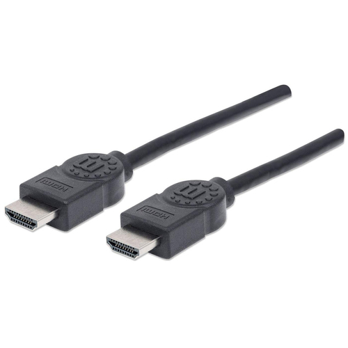 Cable HDMI Manhattan, HDMI Macho a Macho, 3D, 4K 30Hz, Blindado, Negro, 5m