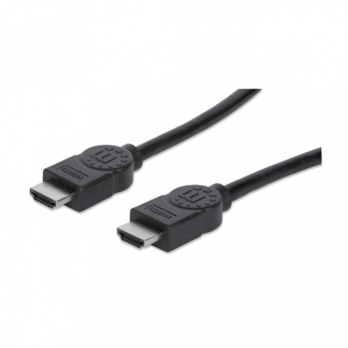 Cable Manhattan HDMI Ethernet Hec, 15m, Arc, 3D, 4K, 30Hz, Blindado, Negro