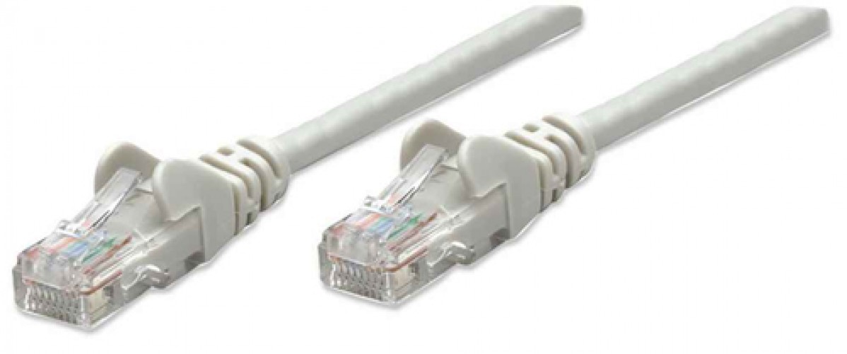 Cable de Red Intellinet Cat6, UTP, RJ-45, Cca, 2m, Gris