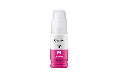 Botella de Tinta Canon GI-10 Magenta, 70 ml