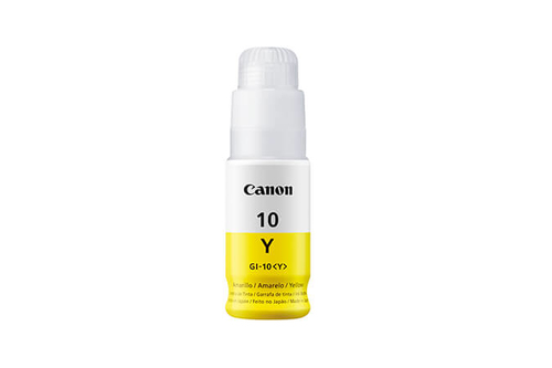 Cartucho de Tinta Canon GI-10 Original, Amarillo, 70 ml, Alto Rendimiento (xl)