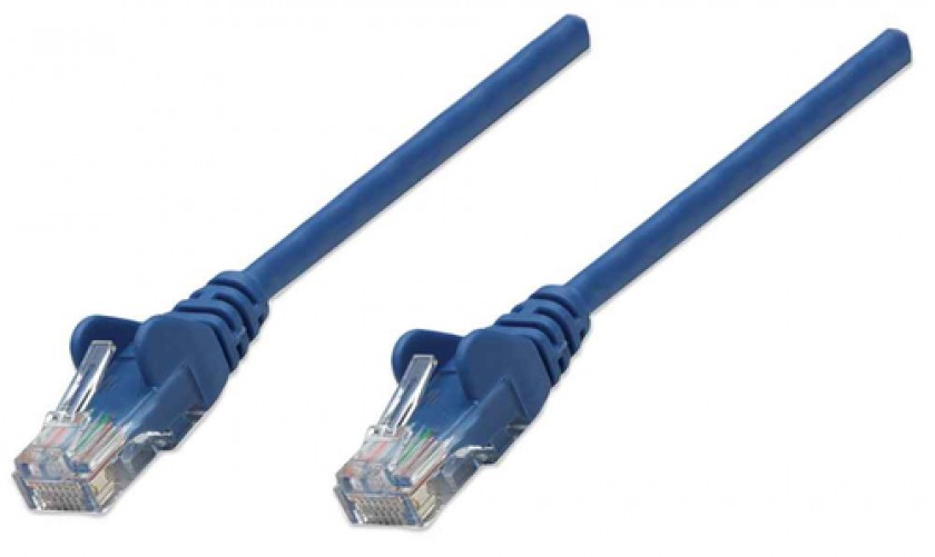 Cable de Red Intellinet Cat6, UTP, RJ-45, Cca, 3m, Azul