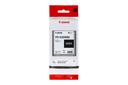 Cartucho de Tinta Canon PFI-030 Mbk Original, Negro Mate