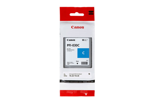 Cartucho de Tinta Canon PFI-030C Original, Cian, 55 ml