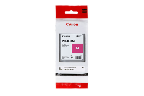 Cartucho de Tinta Canon PFI-030M Original, Magenta, 55 ml