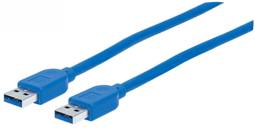 Cable USB Manhattan 354295 USB 3.0 Type-a a USB 3.0 Type-a, Azul