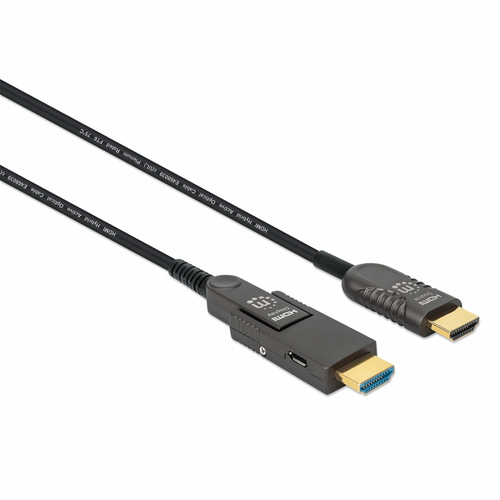 Cable HDMI Manhattan 355698 Canal Ethernet, 50 m, Negro