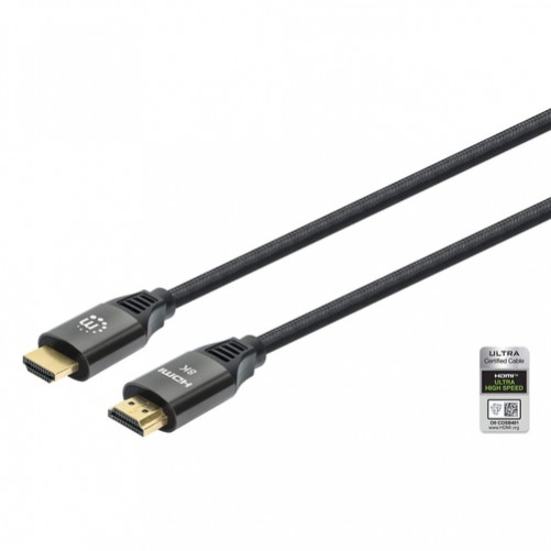 Cable HDMI Manhattan 2 m, 48 Gbit/s, 1080p, 1440p, Negro