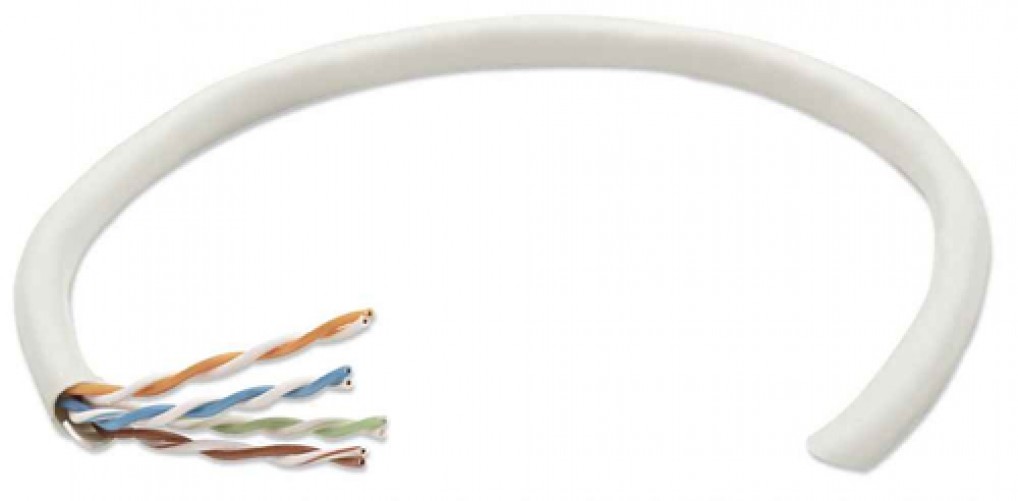 Bobina de Cable UTP Intellinet Cat 5E 305m Gris Claro