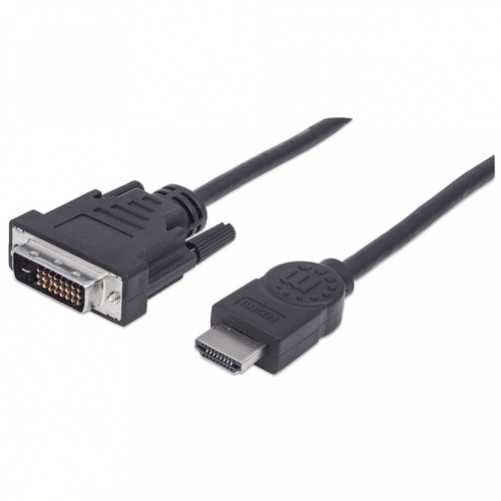 Cable de Video Manhattan HDMI a Dvi-d, 1.8m, Color Negro