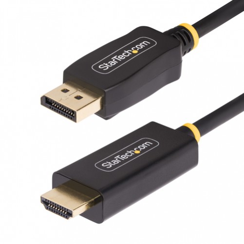 Adaptador Vídeo Startech.com Displayport a HDMI Tipo A (estándar), 1 m, Negro